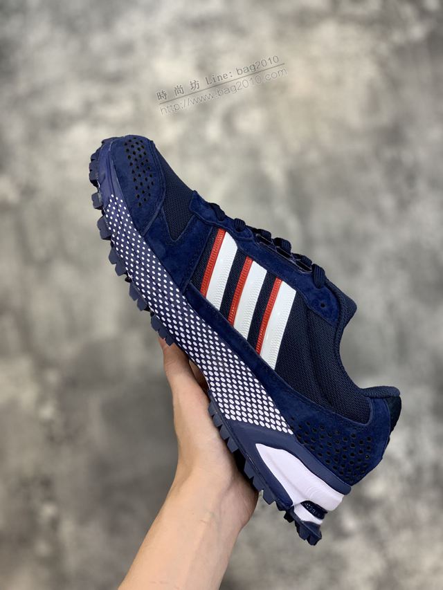 Adidas鞋 阿迪達斯秋冬新品 馬拉松 豬巴加厚網 休閒運動慢跑鞋 男女同款  hdx13287